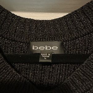 Bebe Elegant Black Knit dress